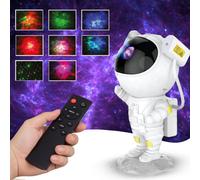 Powatron Astronaut Galaxy Projector Space Light Projector With 8 Nebula Backgrounds Remote Control Rotatable Head Night Lights Lamp