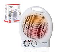 POWATRON Electric Heater With 2 Heat Settings 1000/2000W Lightweight Portable Fan Heater for Home Office Indoor Space Upright Heater Low Cost Energy Efficient Adjustable Thermostat Overheat Protection