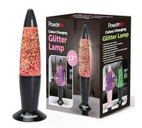 Powatron Lava Lamp 13" Pink Liquid Motion Mood Lamp USB Retro Lamp Night Light for Kids & Adults Colour Changing Glitter Light - Home Décor Gift Includes USB Cable