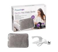 Powatron Rechargeable Electric Hot Water Bottle - Soft & Cosy Body Warmer Heat Pad, Prefilled, Over-Heat Protection Electric Water Bottle