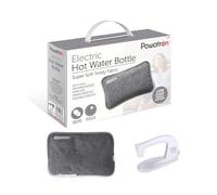 POWATRON Rechargeable Electric Hot Water Bottle - Soft & Cosy Hand Body Warmer Massaging Heat Pad, Prefilled, Over-Heat Protection Electric Water Bottle - Hot Water Bottles for Pain Relief