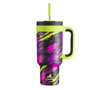 POWCAN 40 oz Tumbler with Handle, 2-in-1 Straw and Sip Lid, Leakproof, Dishwasher Safe, Insulated Stainless Steel Travel Coffee Mug, Keeps Cold for 34 Hours, Fits in Car Cup Holder (Furious Fast)