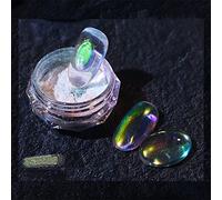 Powder Art Accessies Powder Powder Rainbow Dewdrop Effect Multi Color Manicure