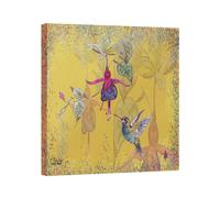 Powder Bloom Fuchsia Canvas Print Claire Louise Multi W30 inch x H30 inch