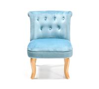 Powder Blue Button Back Occasional Chair