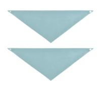 Powder Blue Solid Color Pure Plain Dog Grooming Bandanas Bulk Snap Button Pet Scarf for Boy and Girl Cute Pet Accessories for Dogs Cats