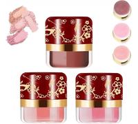 Powder Blush 3 Boxes, 3 Color Makeup Set Kit, Soft & Fluffy Loose Face Blushes Makeup, for Smooth, Radiant Cheeks and Flawless Application