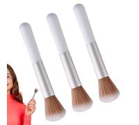 Powder Blush Brush | 3 Pieces Soft Bristles Ergonomic Handle Makeup Accessory - Blush Makeup Brush - For Women And Beginners And Girls And Teenagers And Girlfriend