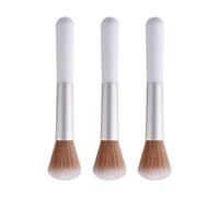 Powder Blush Brush 3 Pieces Soft Bristles Ergonomic Handle Makeup Tool