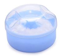 Powder Box with Cosmetic Soft Sponge Puff and Container Body/Container (Blue)
