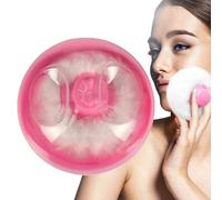 Powder Box With Puff For Body - Dusting Powder Box With Puff For Baby | Soft Skin Care Dispenser, Lightweight Refillable Container For After Bath Hot Weather Routine Post-Shower Use Bedtime Travel Nur