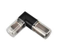 Powder Brush Black Rotating Handle Retractable Dual Ended Portable Soft Bristles Brush for Makeup