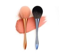 Powder Brush Set, 2-Pack Face Make-Up Brushes, Rose Gold And Dark Blue | Rounded Fluffy Heads, Tapered Handles, For Applying Blusher Or Bronzer To Cheeks And Dusting Setting Powder Over The Face