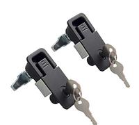 •Powder Coated Lift and Turn Compression Latch, Adjustable Grip Matching Keys 2pcs