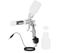 Powder Coating Gun 2 x 400 ml 15 to 50 psi - Home Paint Supplies by MSW Silver