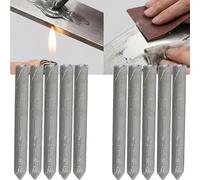 Powder Cored Aluminium Welding Rods, Low Temperature Universal Welding Rod, Lighter-Melt Speed Pro-Grade Repair Made Easy, Electrode Aluminum Rod for Aluminum Stainless Steel Iron (10PCS)