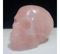 Powder Crystal Quartz Hand Carved Skull (Size : 1300-1400g) Gemstone Stone