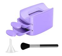Powder Dust Recycling Tray, Nail Notch Dust Tray - Double Layer Recycling Tray - Powder Dust Recycling Tray with Bright Savings Container Support, Female Manual Tool, Technology Spoon Support Hold
