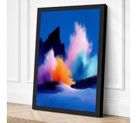 Powder Eruption Abstract Canvas Wall Art Print 18x12 Inch | Ready to Hang, Gallery Wrapped, Fade-Resistant Inks, Securely Packaged, UK Made