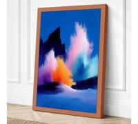 Powder Eruption Abstract Canvas Wall Art Print 18x12 Inch | Ready to Hang, Gallery Wrapped, Fade-Resistant Inks, Securely Packaged, UK Made