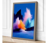 Powder Eruption Abstract Canvas Wall Art Print 18x12 Inch | Ready to Hang, Gallery Wrapped, Fade-Resistant Inks, Securely Packaged, UK Made