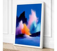 Powder Eruption Abstract Canvas Wall Art Print 18x12 Inch | Ready to Hang, Gallery Wrapped, Fade-Resistant Inks, Securely Packaged, UK Made