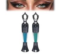 Powder Eyeliner Arabic, 2025 Waterproof Viral Waterline Liner, Traditional Hndmade Long-Lasting Powder, Natural Egyptian Style for Eye Makeup, Smudge-Proof, Long-Wearing(Blue+green-2pcs)