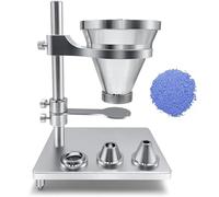 Powder Flow Ability Tester, Industrial Bulk Density Tester with 3 Nozzles, Adjustable Stand, Flexible Flow Control for Plastic Production and Petrochemical Applications