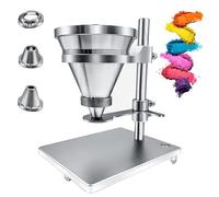 Powder Flow Tester, Industrial Bulk Density Measurement Device with Flow Control Valve, 110mm Funnel Diameter for Accurate Powder Fluidity Assessment