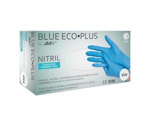 Powder-Free Nitrile Gloves Blue Eco Plus - Disposable Surgical Gloves - Large - Pack of 1000 - Blue