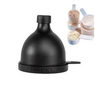 Powder Funnel 100ml For Water Bottles, Leakproof Supplement Shaker Funnel For Powder Mixes, PP Nutrition Drink Container Accessory For Workout Runners Home Office Daily Meal Replacement, 7x8cm