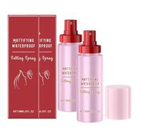 Powder Melt Glass Setting Spray, Hydrating, Makeup wear up to 12 hours, Ultra-Smooth Finish for All Skin Types (2pcs)