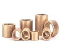 Powder Metallurgy Oil Bearing Copper Sleeve Brass Bushing Lining Thin Inner Diameter 3 4 5 6 8 Mm(10pcs M 4X6X10)