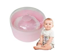 Powder Puff and Container Set, Powder Case | Applicator Holder Case for Travel, Bedroom, Home Care, Young Parents, Daycare Provider, Nursery, Bath Time