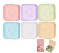Powder Puff Case, 6 PCS Powder Puff Containers, Triangle puff case, Matte Transparent Powder Puff Storage Case Box for Round Puff/Triangle Puff