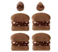 Powder Puff, Makeup Blending Sponge, Soft Velvet Texture, Wet and Dry 2 Use, Contouring, 6 Pieces, Compact Ideal for Setting Powders, Concealer, BB Cream, CC Cream, Blush