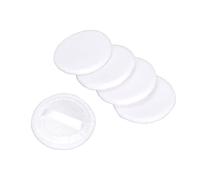 Powder Puff Soft Texture Washable 5Pcs Set Good Powder Grasping Makeup Puff for Daily Face Makeup Three Colors Cotton Material (White)
