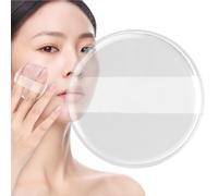 Powder Puff Transparent, Mini Makeup Sponge, Dry Wet Blender, Reusable Cosmetic Tool, 5x5x3cm for Concealer Blush Women Girl Routine Compact Handy Accessory Portable Use