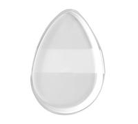 Powder Puff - Transparent Silicone Core, Soft Mini Blender Applicator, Reusable Cosmetic Tool, Seamless Coverage Precision Makeup Accessory | With Liquid Cream Setting Tint Contour Routine Home Travel