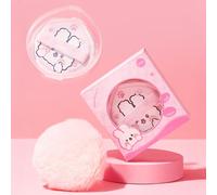 Powder Puff, Ultra Soft Velour Setting Powder Puffs, Makeup Beauty Blending Sponge Applicators Pads for Loose Powder, Shimmer Powder, Makeup Face Sponges for Face and Body, with Storage Box
