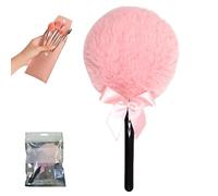 Powder Puff with Handle, Lollipop Dry Powder Puff, Makeup Tool with Marshmallow Handle Dusting Applicator for Women Girls Sensitive Skin Daily Use Travel Work Date Face