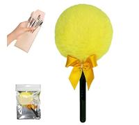 Powder Puff with Handle, Lollipop Dust Powder, Soft Marshmallow Grip, Velvet Texture Gentle Application, Makeup Dusting Applicator for Home, Salon, Women and Girls