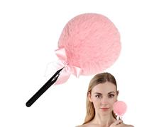 Powder Puff With Handle, Soft Face Applicator, Lollipop Makeup Puff, Soft And Gentle On Skin, Unique Lollipop Handle, 7cm, For Everyday Beauty Routines, Travel, Work, Or Dates