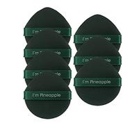 Powder Puffs, Air Cushion Puff, 7 Pcs Ultra-Soft Makeup Foundation Sponge Air Cushion Powder Puff for Applying BB Cream, Liquid Cream, Shading Loose Powder. Dark green