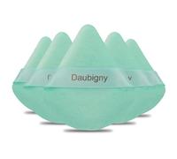 Powder Puffs Daubigny 6 Pieces Powder Puff Face Soft Triangle Makeup Puff for Loose Powder Mineral Powder Body Powder Velour Cosmetic Foundation Blender Sponge Beauty Makeup Tools(Green)