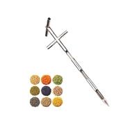 Powder Sampler Grain Probe Sampler, Double Layer Rotary Grain Sampler Probe With 3 Slots 19-38mm 1-1.5m For Grains(19mm,L:1m/3.2ft)