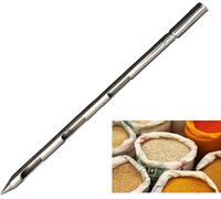 Powder Sampler, Stainless Steel Three Zone Grain Probe Sampler, 39 in. Length x 1 in (3slots)
