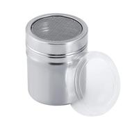 Powder Sugar Shaker with Lid,Flour Sifter,Icing Sugar Shaker with Fine Mesh,Stainless Steel Mesh Powder Shaker Duster Sifter for Cinnamon Sugar Pepper Powder Cocoa Flour