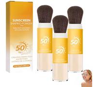 Powder Sunscreen for Scalp SPF 50, SPF 50 Sunscreen for Face, Lightweight Oil Control Setting Powder, Long Lasting Makeup, Gentle for Daily Use for All Skin (3PCS)
