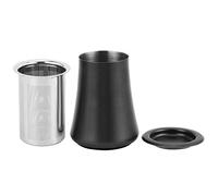 Powdered Sugar Shaker Duster Stainless Steel Fine Mesh Dredges Shakers Flour Chocolate Coffee Sifter for Cinnamon Flour Salt Pepper (Black)